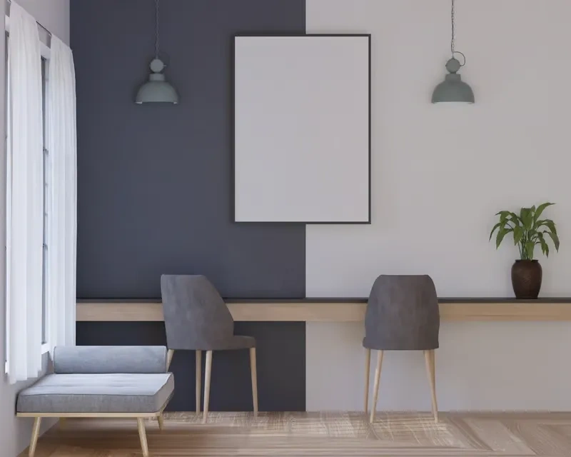 How can you use paint to make a room look bigger?